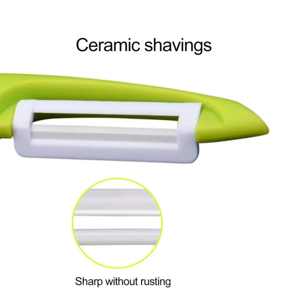 Ceramic Peeler Sharp Blade Food Grade Multi-functional Manual Vegetable Fruit Peeling Tool Kitchen Gadgets - Image 4