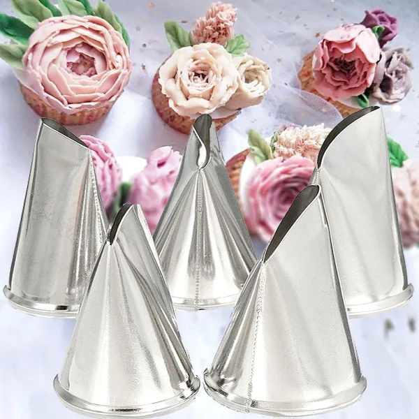 Tulips Rose Nozzle Flower Scissor Cake Tray Home DIY Dessert Cake Cream Decoration Kitchen Baking Gadgets Bakeware Accessories