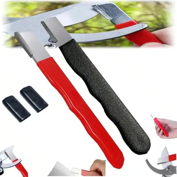 1pc Portable Professional Kitchen Knife Sharpener Tungsten & Diamond Ceramic Sharpening Stone for Garden Scissors - Image 4