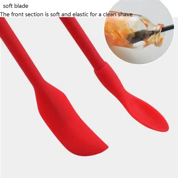 Mini Silicone Spatula Thin Jar Bottle Silicone Scraper Gadget Face Mask Brush Flexible Silicone Scraper Kitchen Utensils - Image 5