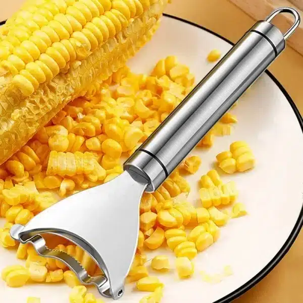Stainless Steel Corn Peeler Serrated Corn Stripper Peelers Cob Shaver Planer Thresher Cutter Kitchen Fruit Vegetable Gadget Tool - Image 2