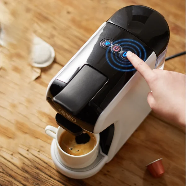 HiBREW 4 in 1 Multiple Capsule Coffee Maker Full Automatic With Hot & Cold Milk Foaming Machine Frother & Plastic Tray Set - Image 4