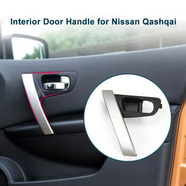 Car Door Handles Cover Silver Handle Shell Replacement Interior Parts 80945-JE50A 80944-JE50A for Nissan Qashqai J10 2008-2015 - Image 4