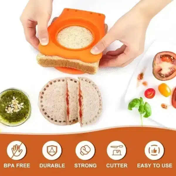 Breakfast Sandwich Maker Bread Mold Toast Bread Cutting Die Sandwich Cookie Cutter Breakfast Dessert DIY Tool Kitchen Gadgets - Image 3