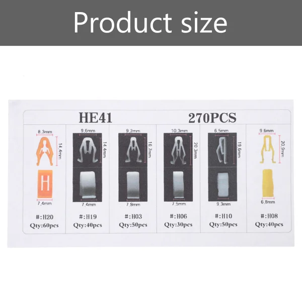 270 Pcs Dashboard Buckle Interior Replacement Parts Front Console Trim Car Center Bezel Clip Clips Decorate Holder - Image 5