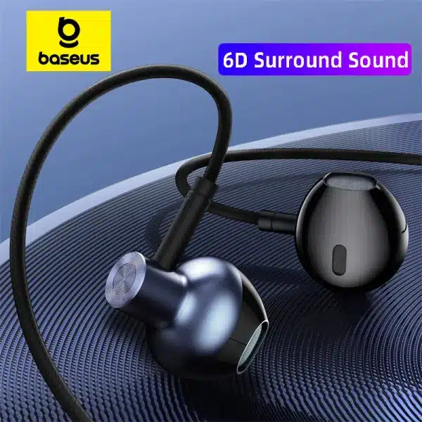 Baseus H19 Earphone Stereo Headset In-Ear Earbuds 3.5mm Jack Wire Earphone With Mic for iPhone 6s Xiaomi Samsung fone de ouvido