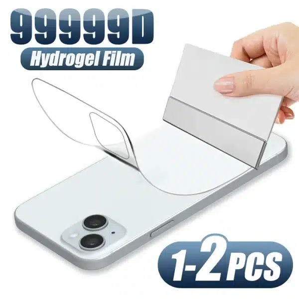 1-2PCS Screen Protector Full Cover For Apple iPhone 16 15 13 12 14 Pro Max Plus Mini 6 7 8 XR XS SE Back Hydrogel Film Not-Glass