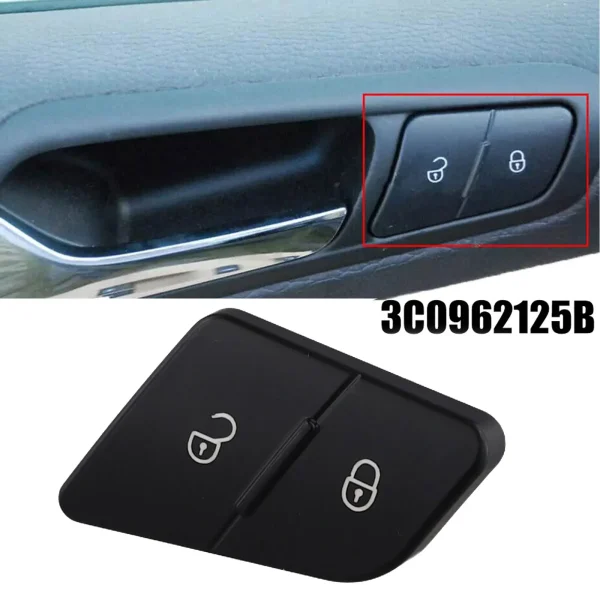 3C0962125B For Passat B6 2006-2010 Car Driver Side Door Lock/Unlock Switch Replacement Car Interior Parts Door Lock Switch - Image 6