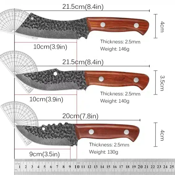 Handmade Forged Stainless Steel Kitchen Knife Knife Boning Knifes Fruit Knife Meat Cleaver Butcher Knife Cooking Knives BBQ - Image 2