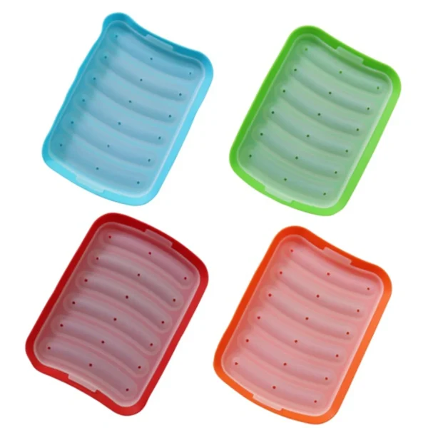 Silicone Sausage Maker Mold DIY Silicone Handmade Hamburger Hot Dog Mold Reusable Kitchen Accessories Gadget