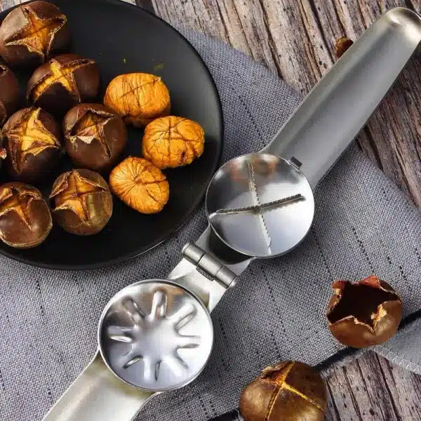 Chestnut Opener Nutcracker Clip 304 Stainless Steel Walnut Pecan Filbert Macadamia Pistachio Nut Cutter Knife Kitchen Gadgets - Image 3