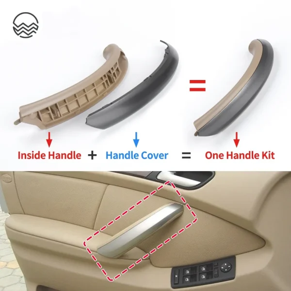 For BWM E53 Handle Car Interior Decoration Parts Inner Handle Door Panel Pull Trim Cover Front Left Right Side for BMW X5 Series - Image 2