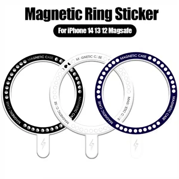 Magsafe Magnetic Wireless Charger Ring Universal Magnetic Adapter Sticker Ring Accessories Metal Ring for IPhone 14 13 12 Pro