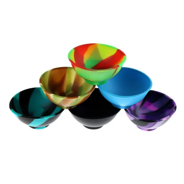 1Pcs Household Silicone Container Bowl 70mm Multi-Color Tobacco Herb Smoking Accessories Kitchen Home Smoke Storage Box - Image 3