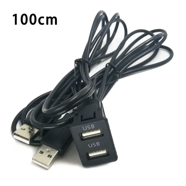 Practical Adapter Cable Extension Parts 1 X Plastic Replacement AUX Accessories Black Easy To Install Interior