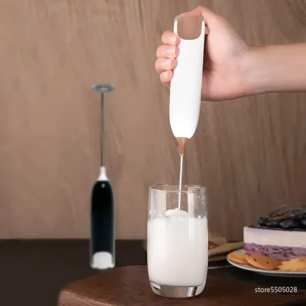 Electric Milk Frother Machine Portable Mini Coffee Mixer Cappuccino Milk Foamer Creamer Whisk Egg Beater Kitchen Accessory - Image 2