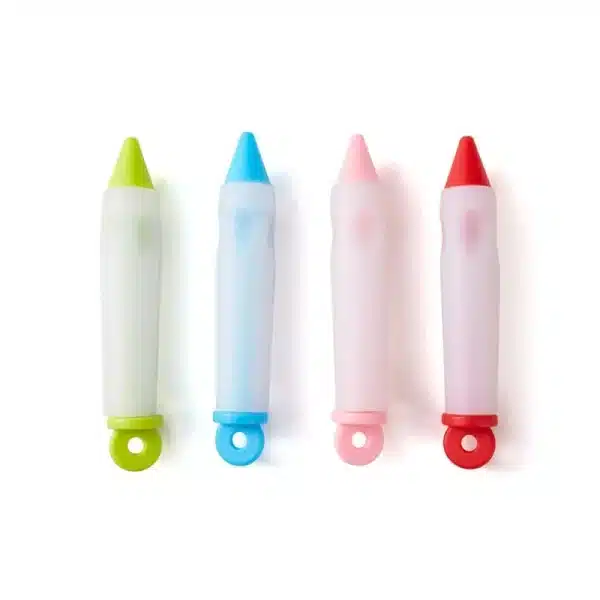 Silicone Food Write Pen Chocolate Decorating Tools Cake Mold Cream Cup Cookie Icing Piping Pastry 4 Nozzles Kitchen Accessorie - Image 4