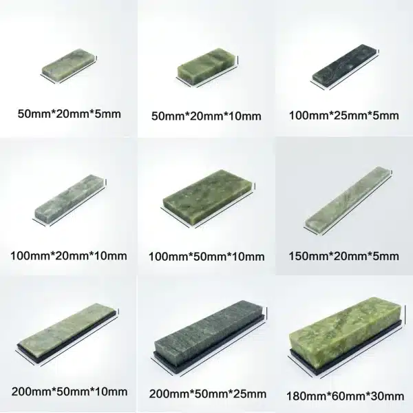 10000# Natural Green Agate Sharpening Stone Whetstone Grinding Polishing Shaved Bar Kitchen Knife Sharpener Honing Tool Hot Sale - Image 4