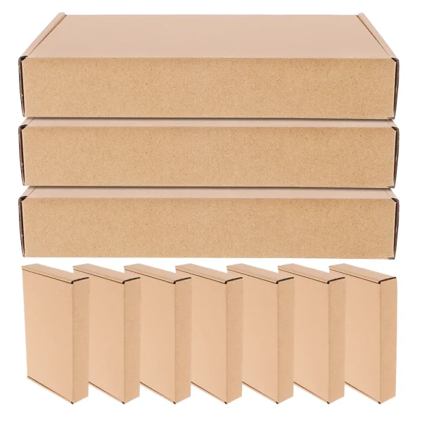 10 Pcs Cardboard Boxes Carton Mailing Kraft Paper for Small Business Brown Shipping Gift Bulk - Image 6