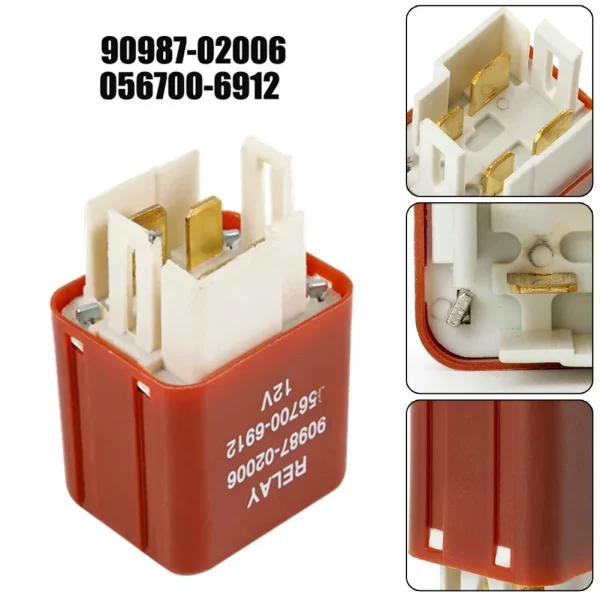 Interior Replacement Parts Relay Interior Replacement Parts Tank Fan Relay 4pin Relay For Toyota Water Tank Fan - Image 2