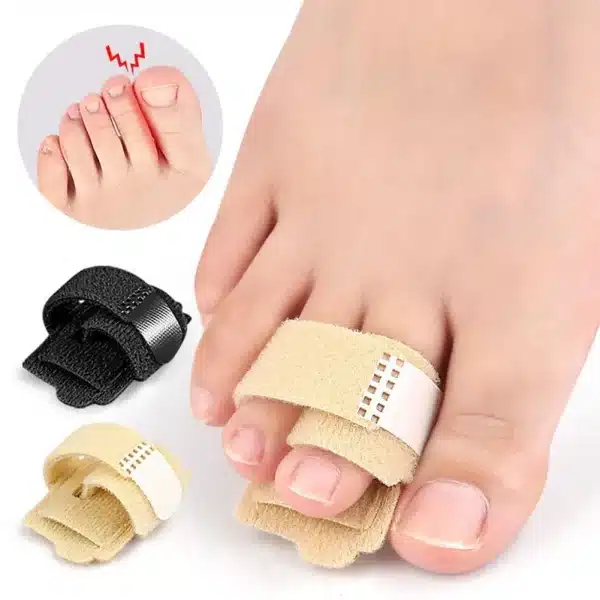 Fabric Toe Finger Separator Splint Wraps Hammer Toe Hallux Valgus Corrector Bandage Straightener Protector Foot Care