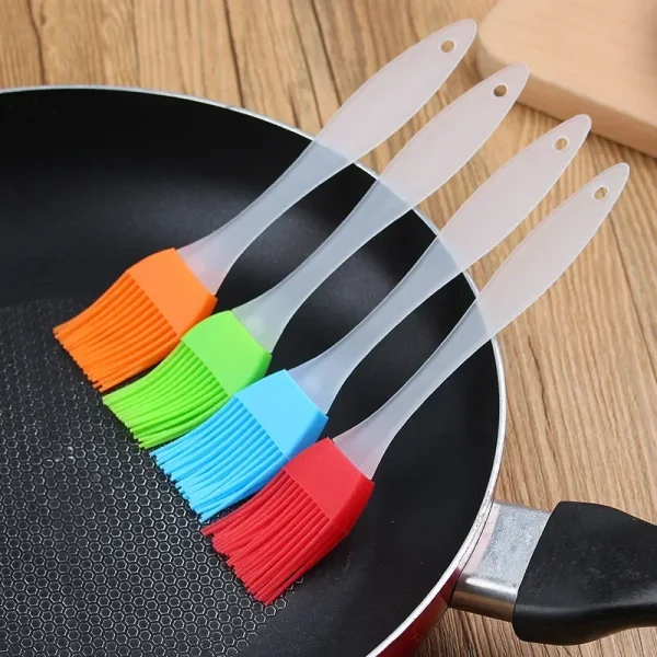 Set Home DIY Baking Silicone Brush With Plastic Handle Kitchen Accessories Barbecue Grill Oil Brushes BBQ CookingTools