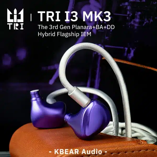 TRI I3 MK3 3rd-Gen Planar+BA+DD Hybrid Flagship HIFI In-EarEarphones Headphones High Resolution Wired Earbuds