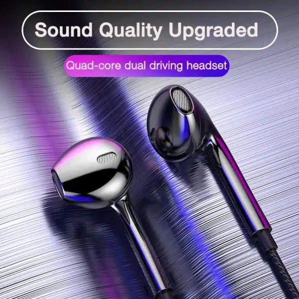 3.5mm Wired Headphones In Ear Headset Wired Earphones with Microphone Stereo Bass Earbuds Sports In-line Control For Phones ﻿