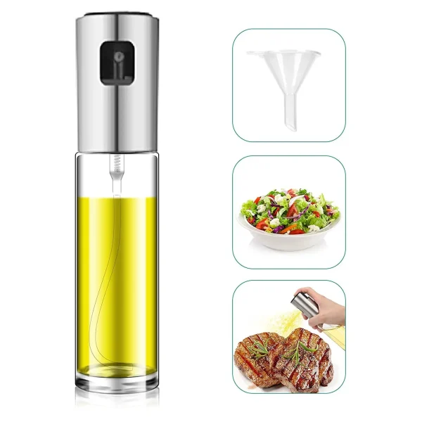 Barbecue Glass Mixing Condiment Bottle Vinegar Soy Sauce Spray Oiler Seasoning Condiment Bottle Kitchen Set Oil Dispenser Gadget