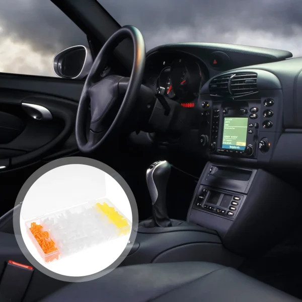 270 Pcs Dashboard Buckle Interior Replacement Parts Front Console Trim Car Center Bezel Clip Clips Decorate Holder