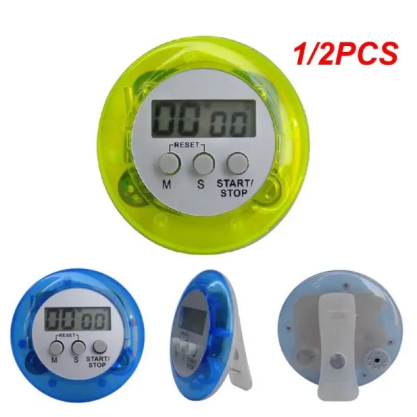 1/2PCS Digital Kitchen Countdown Magnetic Timer Back Stand Cooking Timer Count UP Alarm Clock Kitchen Gadgets Cooking Tools