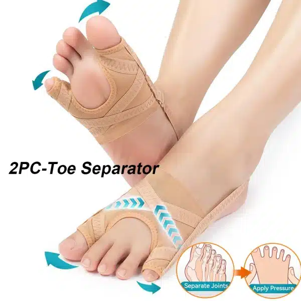 Toe Separator Hallux Valgus Bunion Corrector Orthotics Feet Bone Thumb Adjuster Correction Pedicure Sock Straightener Tools