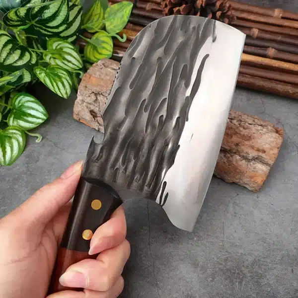 Stainless Steel Hand Forged Blade Chef Knife Wood Handle Butcher Boning Knife Cleaver Meat Chopping Vegetable Kitchen Knives - Image 6