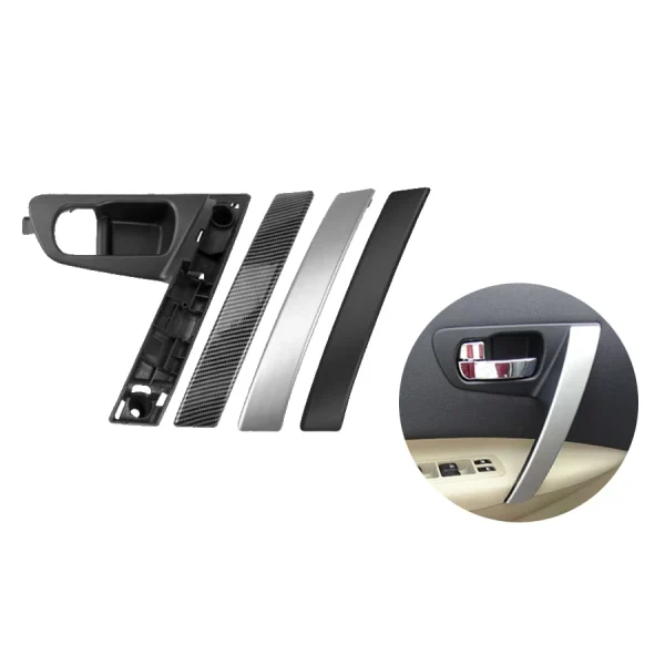 Car Door Handles Cover Silver Handle Shell Replacement Interior Parts 80945-JE50A 80944-JE50A for Nissan Qashqai J10 2008-2015 - Image 6