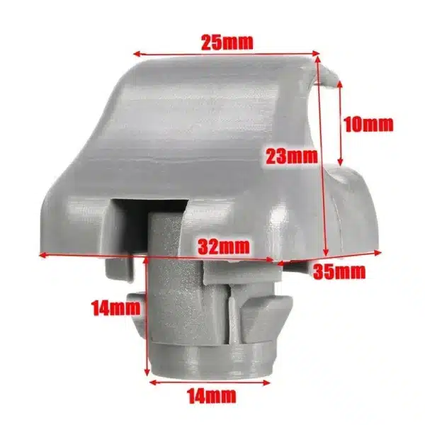 1Pc Car Interior Sun Visor Plastic Clips Hanger Hook Accessories Car Sunshade Card Buckle Grey Replace Parts Fit for Honda - Image 6