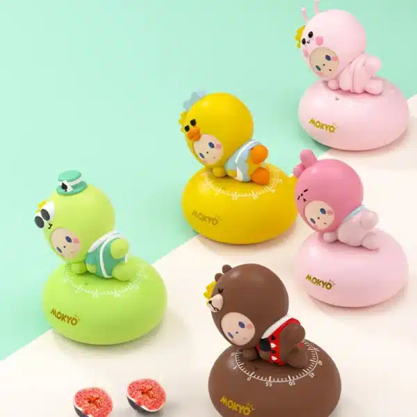Kitchen Timer Cute Countdown Alarm Clock Child Study Timer Animal Mechanical Timer Kitchen Cook Tool Timer Gadget Home Decor - Image 2