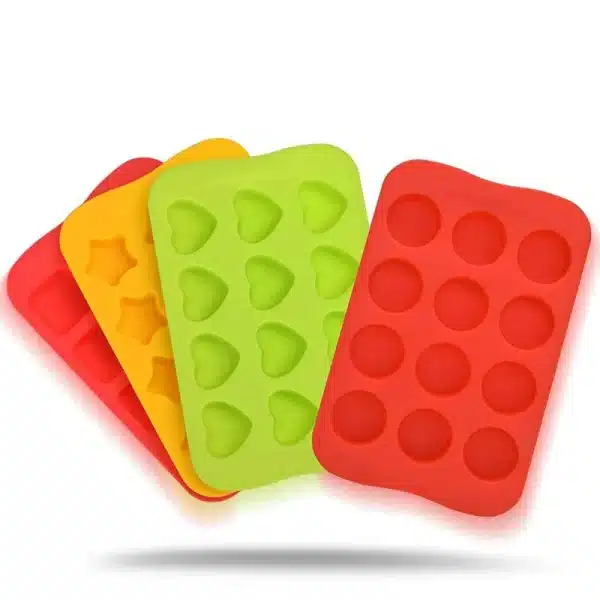 12 Grids Silicone Ice Cube Tray Multi-shape Ice Block Maker Mold Easy Release Chocolate Mould Kitchen Gadgets Bar Accessories - Image 5