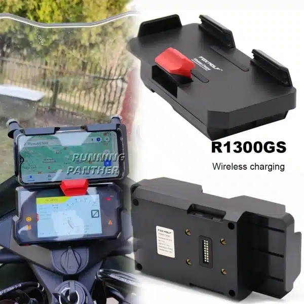 For BMW R1300GS R1300 GS R 1300 GS r1300gs New Motorcycle Accessories Phone Holder Wireless Charger USB Fast Charging