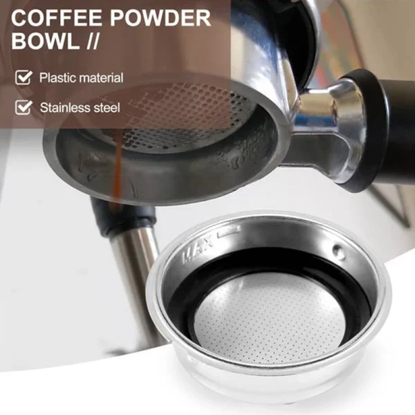 Hot Friendly Detachable Stainless Steel Coffee Filter Basket Strainer Coffee Machine Accessories for Home Office