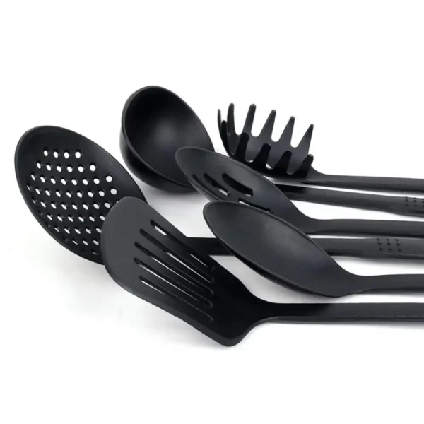6Pcs/Set Cooking Utensils Dishwasher BPA Free Heat-Resistant Non-stick Spatula Strainer Spoon Slotted Scoop Kit Kitchen Gadgets - Image 3
