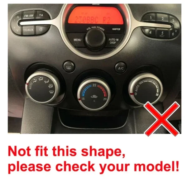 For Mazda 2 Air Conditioning Knob M2 Aluminum Alloy Air Conditioning Knob Button Car Interior Replacement Parts - Image 3