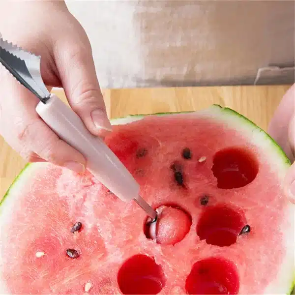 Fruit Platter Carving Knife Melon Spoon Ice Cream Dig Scoop Watermelon Kitchen DIY Cold Dishes Gadgets Slicer Tools Food Cutter - Image 4