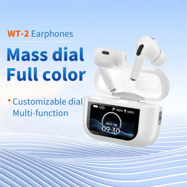 Touchscreen In ear Bluetooth Earphones 5.4 Bluetooth ANC Active Noise Cancellation ENC Ultra Long Endurance Sports Earphones