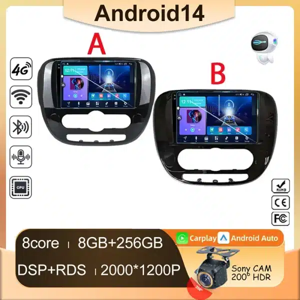 Auto Player Android For KIA SOUL 2 2013 2014 2015 2016 2017 Car Multimedia GPS Video Navigation Carplay Wireless Screen Stereo