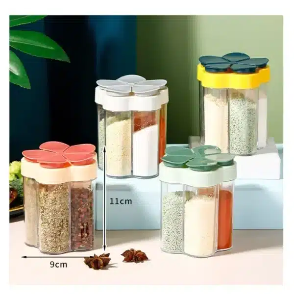 Seasoning Jar Plastic ContainerSeasoning Bottle Spice Organizer Outdoor Camping Seasonins Containers Kitchen Gadget Sets - Image 5