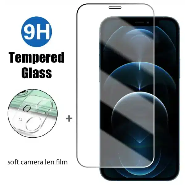 Tempered Glass For iPhone 14 13 12 11 15 Pro Max Mini 15 Plus Screen Protector For iPhone X XR XS MAX SE