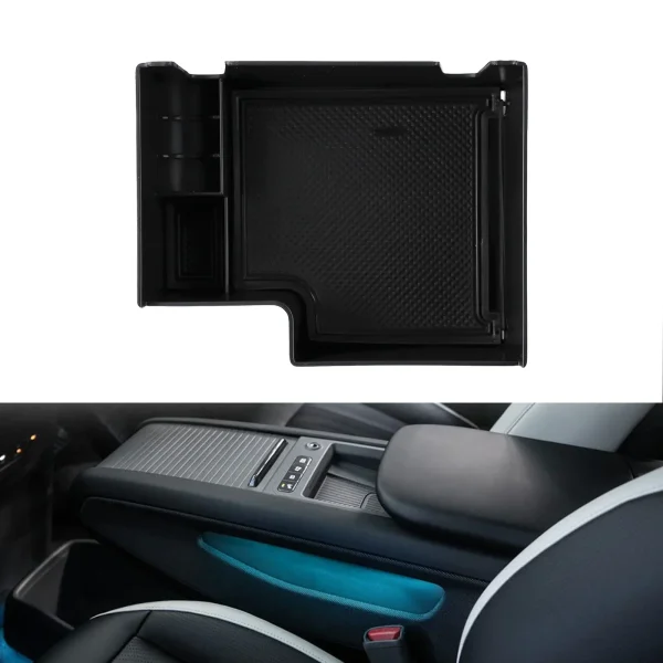 Interior Center Console Armrest Box Storage Tidying Organizer Tray Storage Box For Kia EV9 2023+ Replacement Automobiles Parts