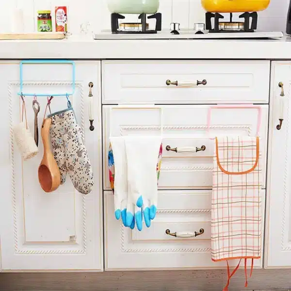 Towel Rack Hanging Holder Organizer Bathroom Kitchen Cabinet Cupboard Hanger Kitchen Bathroom Accessories Gadgets Cooking Tools - Image 5