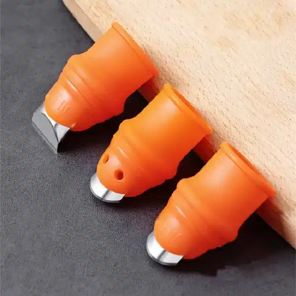 6pc/Set Silicone Finger Protector With Blade For Fruits Vegetable Thumb Knife Finger Guard Kitchen Gadgets Kitchen Accessories - Image 6