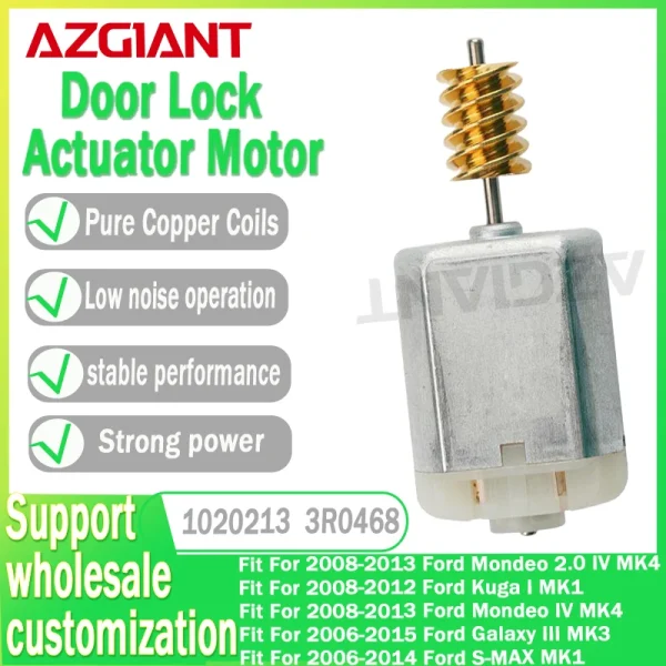 Azgiant 1020213 Car Door Lock Actuator motor 12V For Ford Mondeo 2.0 MK4 Galaxy MK3 Kuga/S-MAX MK1 Interior Replacement Parts